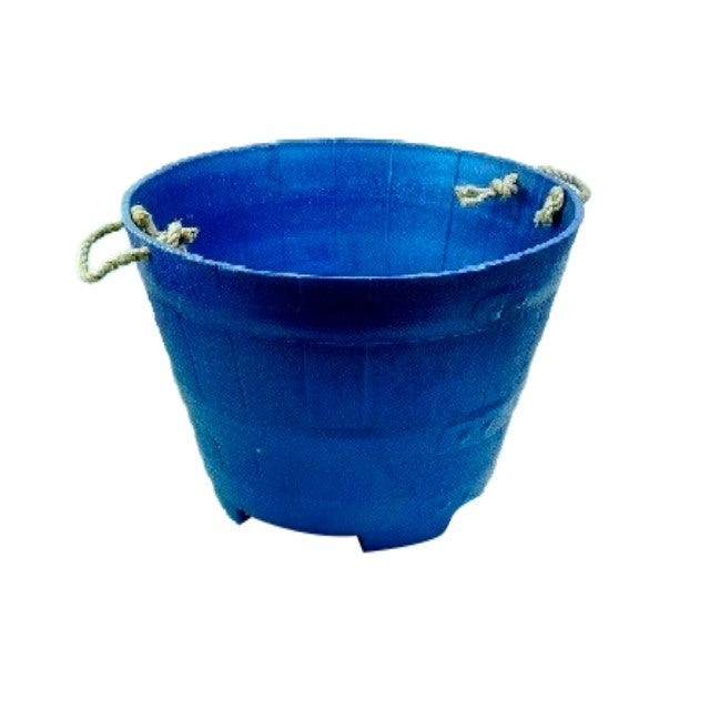 MACETERO BARRIL AZUL