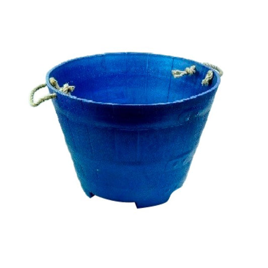 MACETERO BARRIL AZUL